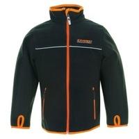 everest junior camelot performance fleece jacket blackorange