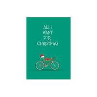 evans cycles all i want for christmas greeting card