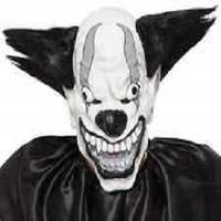 Evil Clown Halloween Mask & Hair