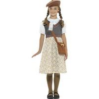 evacuee school girl childrens fancy tutu dress costume small 128cm age