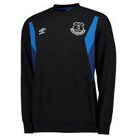 Everton Training Drill Top - Junior - Black/Sodalite Blue, Black