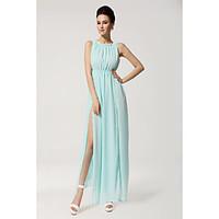 evergreen spring and summer sexy split dress elegant chiffon lace coll ...