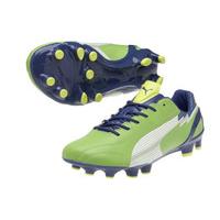 Evospeed 1 K FG Football Boots Jasmine Green/Monaco Blue/Fluo Yellow