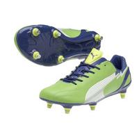 Evospeed 1 K SG Football Boots Jasmin Green/Monaco Blue/Fluo Yellow