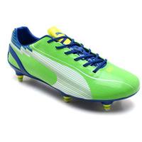 Evospeed 1 SG Football Boots Jasmine Green/White/Monaco Blue