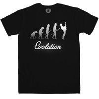 evolution of guitar guitarist t shirt