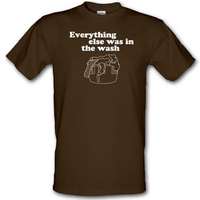 everything else was in the wash male t shirt