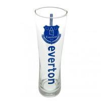 everton fc tall beer glass