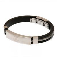 Everton F.C. Silver Inlay Silicone Bracelet