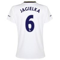 Everton SS 3rd Shirt 2014/15- Womens with Jagielka 6 printing, White