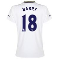 Everton SS 3rd Shirt 2014/15- Womens with Barry 18 printing, White