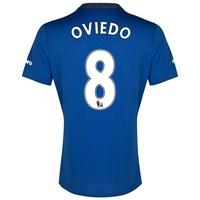 everton ss home shirt 201415 womens with oviedo 8 printing blue