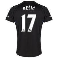 everton ss away shirt 201415 with besic 17 printing black
