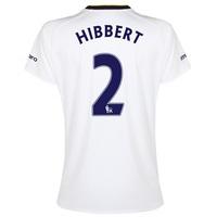 Everton SS 3rd Shirt 2014/15- Womens with Hibbert 2 printing, White