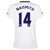 Everton SS 3rd Shirt 2014/15- Womens with Naismith 14 printing, White