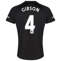 everton ss away shirt 201415 with gibson 4 printing black