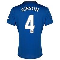 everton ss home shirt 201415 womens with gibson 4 printing blue