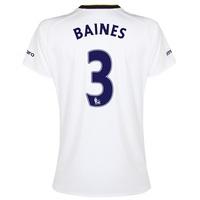 Everton SS 3rd Shirt 2014/15- Womens with Baines 3 printing, White