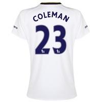 Everton SS 3rd Shirt 2014/15- Womens with Coleman 23 printing, White