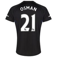 Everton SS Away Shirt 2014/15 with Osman 21 printing, Black