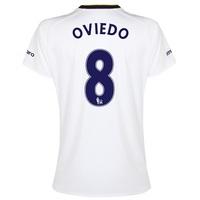 everton ss 3rd shirt 201415 womens with oviedo 8 printing white