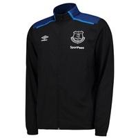 everton training woven jacket blacksodalite blue black