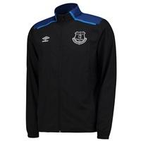 Everton Training Woven Jacket - Junior - Black/Sodalite Blue, Black