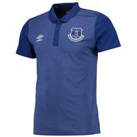 Everton Training Poly Polo - Junior - Sodalite Blue/Electric Blue, Black