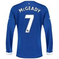 Everton Home Shirt 2015/16 - Long Sleeved with McGeady 7 printing, Blue