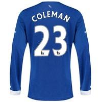 Everton Home Shirt 2015/16 - Long Sleeved with Coleman 23 printing, Blue