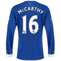 Everton Home Shirt 2015/16 - Long Sleeved with McCarthy 16 printing, Blue