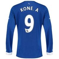 Everton Home Shirt 2015/16 - Long Sleeved with Kone.A 9 printing, Blue