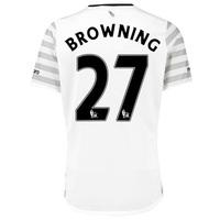 Everton Away Shirt 2015/16 - Junior with Browning 36 printing, Black