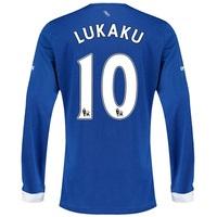 Everton Home Shirt 2015/16 - Long Sleeved with Lukaku 10 printing, Blue