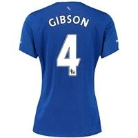 Everton Home Shirt 2015/16 - Womens with Gibson 4 printing, Blue