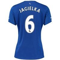 everton home shirt 201516 womens with jagielka 6 printing blue