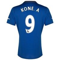 Everton SS Home Shirt 2014/15 - Womens with Kone.A 9 printing, Blue