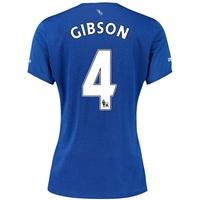 everton home shirt 201516 womens with gibson 4 printing blue