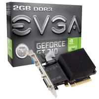 Evga Nvidia Gt 710 Lp 954mhz 1800mhz Ddr3 64-bit 2gb Dvi-i Hdmi Vga Dual Slot Passive Pci-e Graphics Card