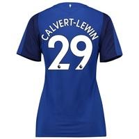 Everton Home Shirt 2017/18 - Womens with Calvert-Lewin 29 printing, Blue