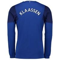 everton home shirt 201718 long sleeved with klaassen tbc printing blue