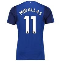 Everton Home Shirt 2017/18 with Mirallas 11 printing, Blue