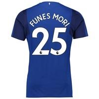 everton home shirt 201718 with funes mori 25 printing blue