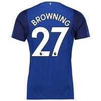 Everton Home Shirt 2017/18 with Browning 27 printing, Blue