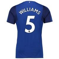 Everton Home Shirt 2017/18 - Junior with Williams 5 printing, Blue