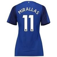 everton home shirt 201718 womens with mirallas 11 printing blue