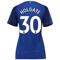 Everton Home Shirt 2017/18 - Womens with Holgate 30 printing, Blue