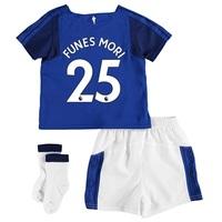 Everton Home Baby Kit 2017/18 with Funes Mori 25 printing, Blue