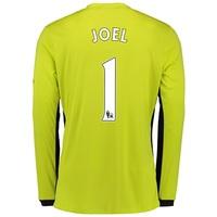 Everton Goalkeeper Home Shirt 2016/17 with Joel 1 printing, Green