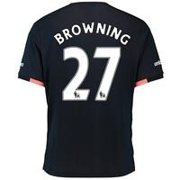 Everton Away Baby Kit 2016/17 with Browning 27 printing, Black